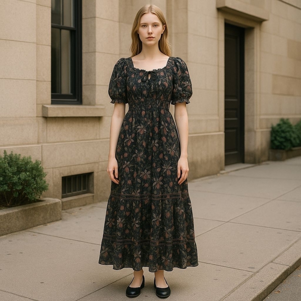 Max Stuido Maxi Floral Dress XS Boho Formal Fairy Girly Formal